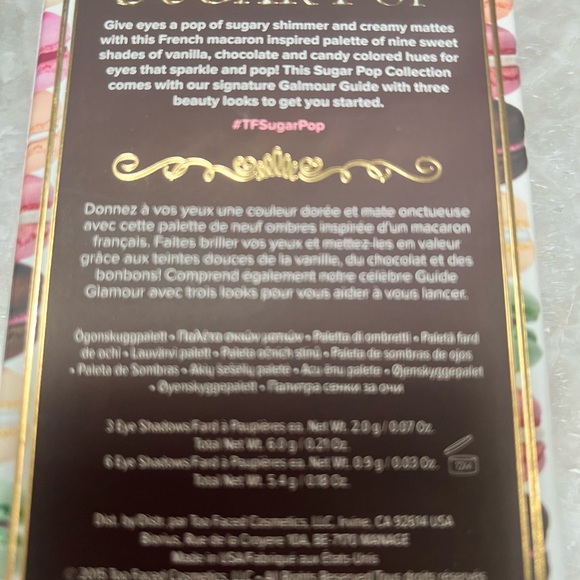 Too Faced Sugar Pop Eyeshadow Palette - Pink, Brown, Cream - Picture 3 of 3